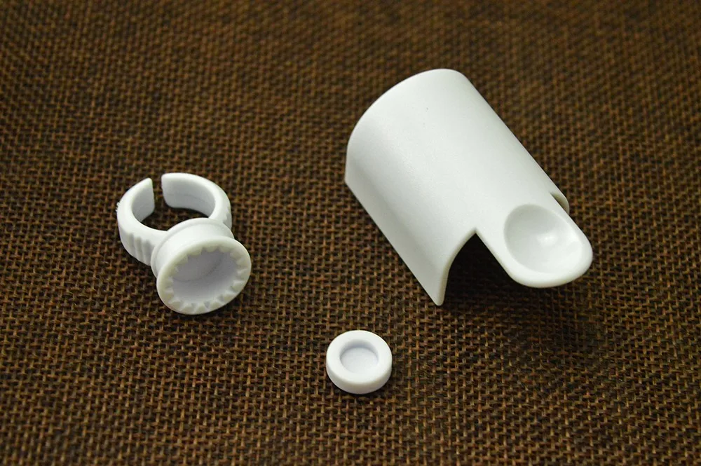 Клейкое кольцо для наращивания ресниц с изогнутым дизайном подставка клея