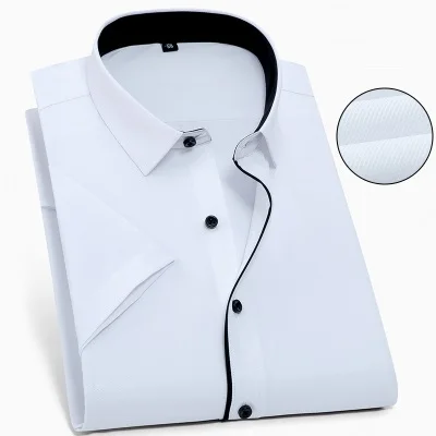 picture color MFERLIER мужские 8XL 9XL рубашки 10XL 7XL размера плюс большие 5XL 6XL Дешевые с коротким рукавом летние рубашки в клетку повседневные темно-синие - Цвет: picture color