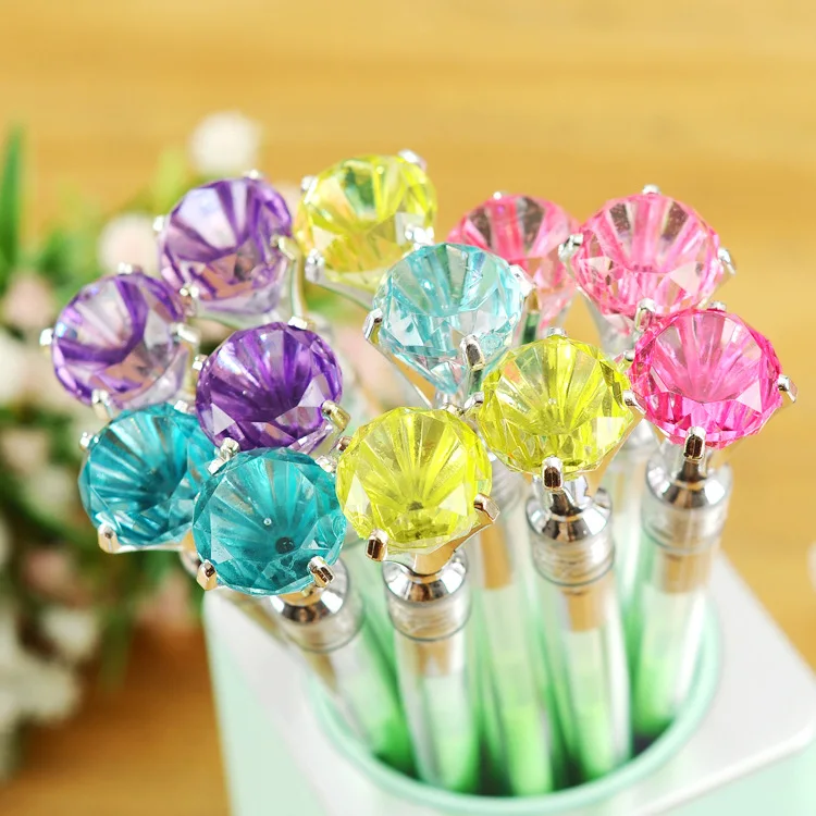 1 шт. креативная гелевая ручка с кристаллами 6 цветов|rainbow gel pen|gel pencolor pen |
