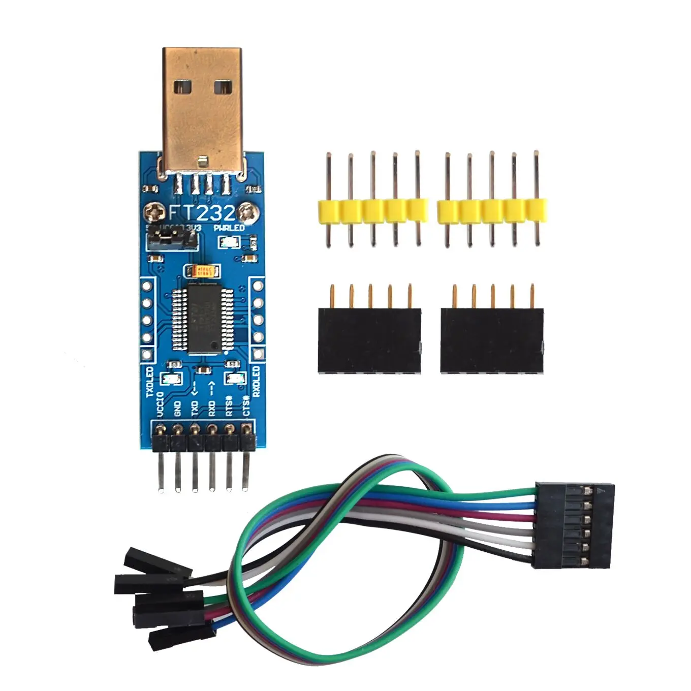 Подробная информация о наборе последовательного модуля FT232 USB UART Board (тип A) FT232R