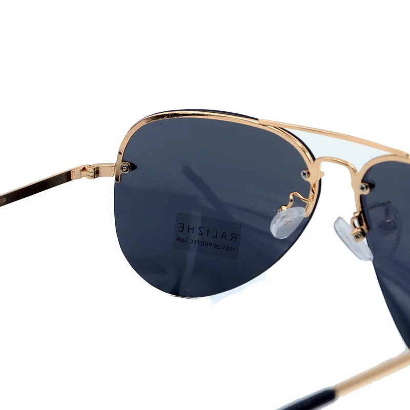 Солнцезащитные очки авиаторы без оправы с поляризационными стеклами|Мужские