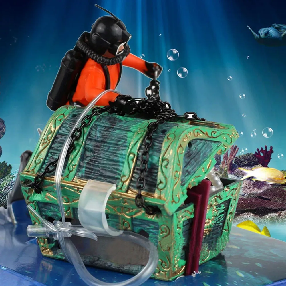 Аквариумное украшение Hunter Diver фигурка сокровищ аквариумный декор ландшафт 11