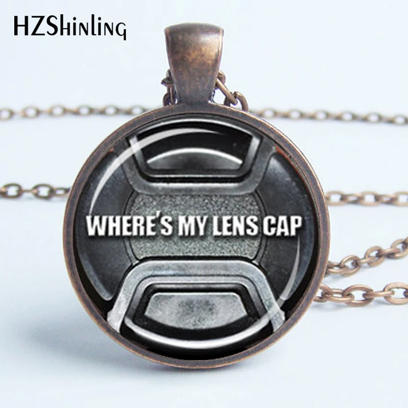 Женская черно белая крышка для объектива HZ1|camera pendant|camera necklacenecklace camera |