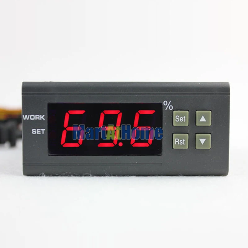 Цифровой контроллер влажности воздуха Humidistat WH8040 1% ~ 99% RH DC 12/24 в AC 110/220 для