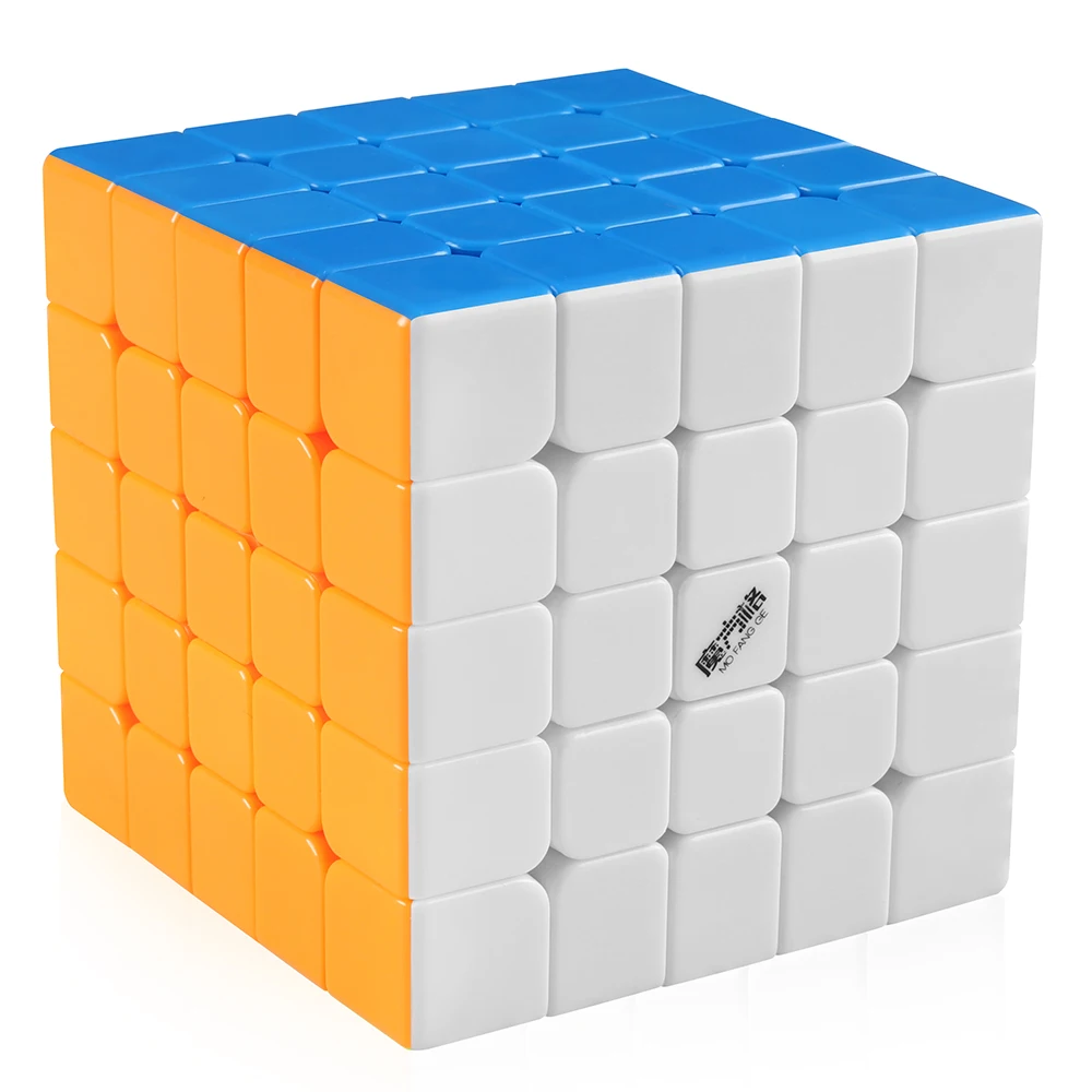 D FantiX Qiyi mofangge WuShuang 5x5 скоростной кубик без наклеек Волшебная кубическая мозаика 62