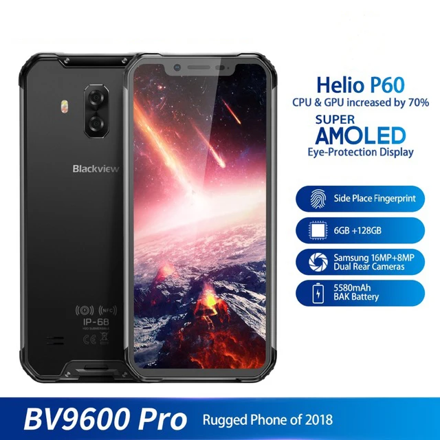Blackview BV9600 Pro 6 21 &quot19:9 FHD мобильный телефон Восьмиядерный ГБ + 128 Гб 5580 мАч Android 8 1 NFC
