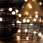 СВЕТОДИОДНАЯ Гирлянда BHomify, 10 м, 100 светодиодный одов, 220 В110 В переменного тока, праздничное украшение, праздничное рождественское освещение, наружное освещение