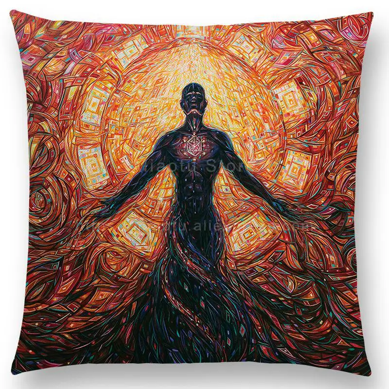45X45CM Мексика Стиль абстрактные мифологическим персонажем чехлы Модные из хлопка