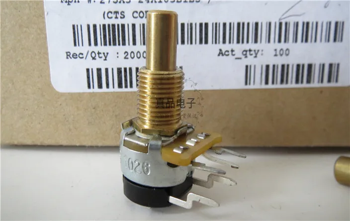 

[VK] 275X324X103B импорт США CTS один 10K с потенциометром переключателя 3A125V длина ручки 19 мм Переключатель