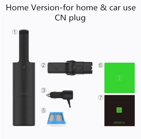 Xiaomi Cleanfly Coclean FVQ портативный автомобильный беспроводной ручной пылесос пылеуловитель коллектор сильное всасывание - Цвет: Home Version CN plug