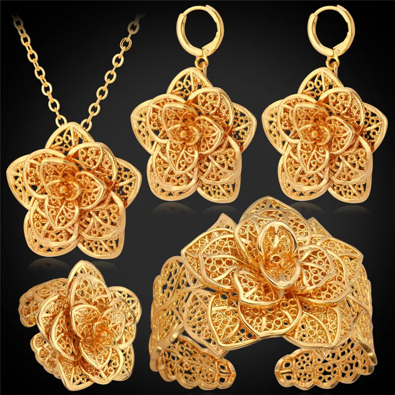 Комплект из колье и серёг с браслетом кольцом|wedding jewelry|colorful jewelry setsnecklace set women |