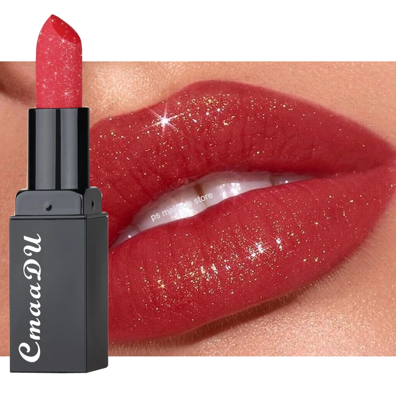 Maquillaje 2019 сексуальная блестящая красная матовая помада для губ косметическая