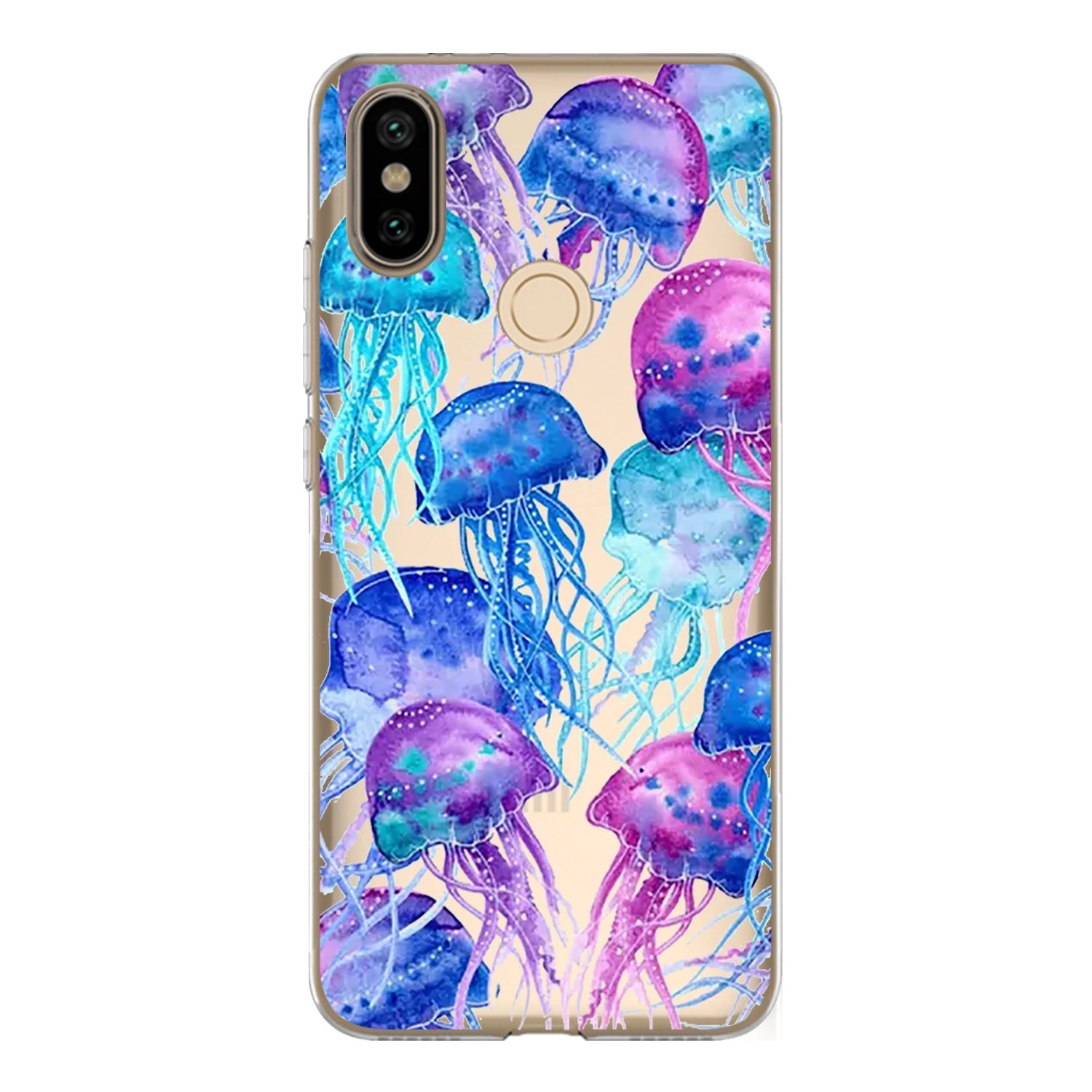 Чехол для Xiaomi Mi A2 6X 5 99 "мягкий силиконовый милый цветной чехол телефона с