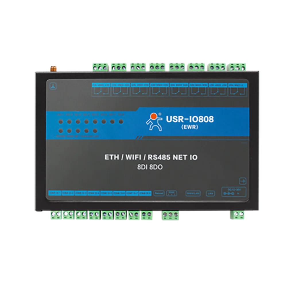 8 полосный сетевой контроллер IO релейный переключатель RS485 протокол Modbus TCP/RTU