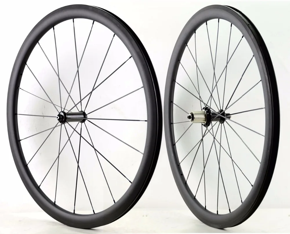 

700C 38mm depth road carbon wheels 25mm width Tubular/ Clincher bicycle carbon wheelset with R36 ceramic hub sapim cx-ray spoke