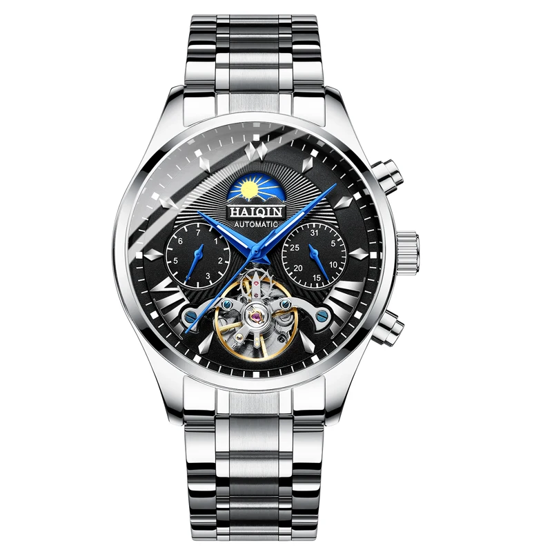 

HAIQIN Watch Men Top Brand Luxury Automatic Watch Man Sport Wristwatch Male Clock Relojes Hombre Tourbillon relogio masculino