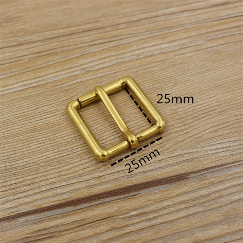 Твердая латунная кожаная сумка ремень с пряжкой роликовой трубкой 6