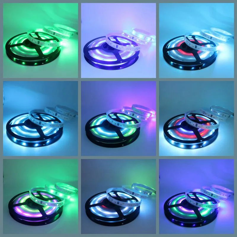 

SZYOUMY Led Strip Light 5M 12V IP67 Tube Waterproof 6803 IC Magic Dream Color Flexible Strips 30LED/m SMD 5050 Lights