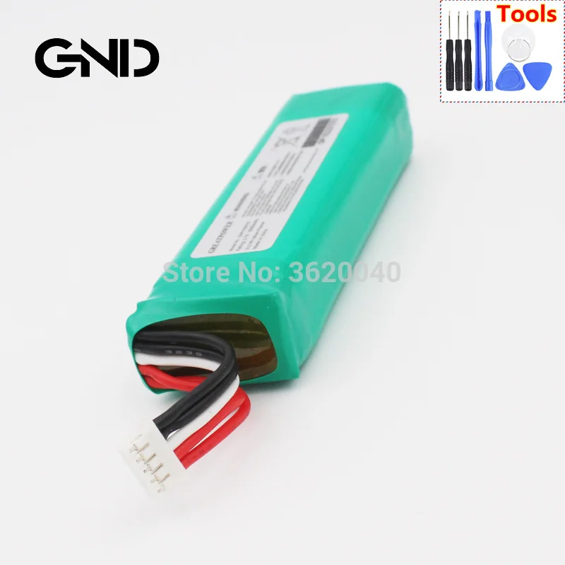 GND 6000mAh аккумулятор GSP1029102R для JBL Charge 2 Plus, Charge 2+, charge 3, проверьте место 2 красных и 2 черных проводов