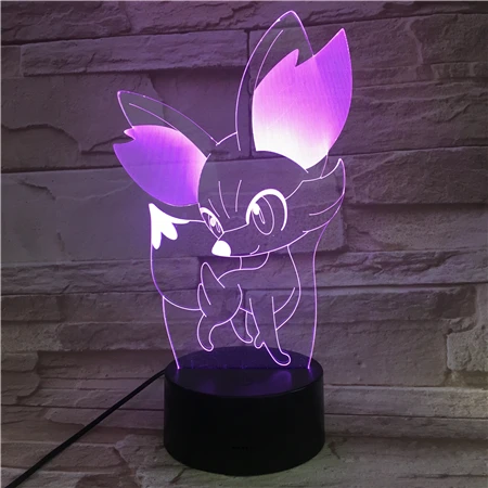 3D оптический Настольный светильник Pokemon лампа настроения сенсорный пульт