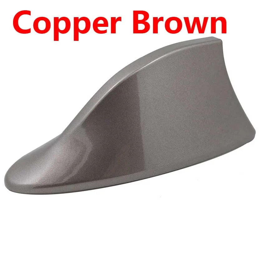 Copper Brown 1 шт. пианино-как живопись автомобиля радио плавник акулы антенна для hyundai ix35 автомобильные антенны сигнала черный белый серебристый серый - Цвет: Copper Brown