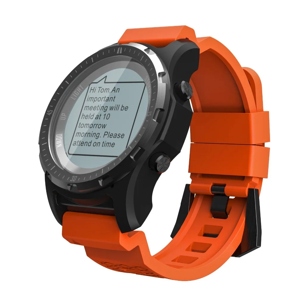 S966 GPS умные часы водонепроницаемые монитор сердечного ритма температуры