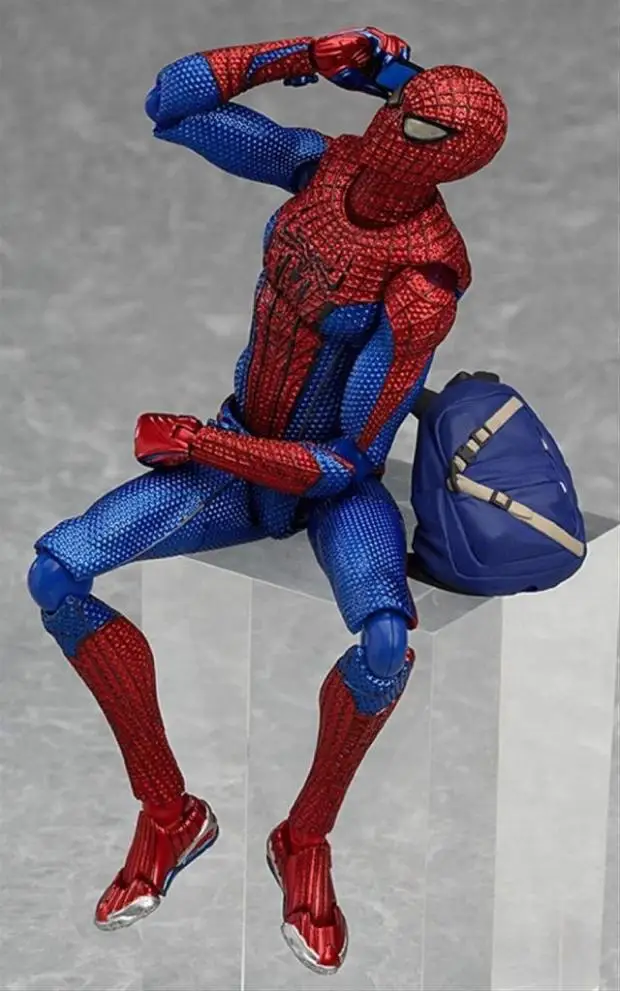 Huong Аниме Фигурка Супергероя человека-паука Удивительный Человек-паук Figma #199 ПВХ