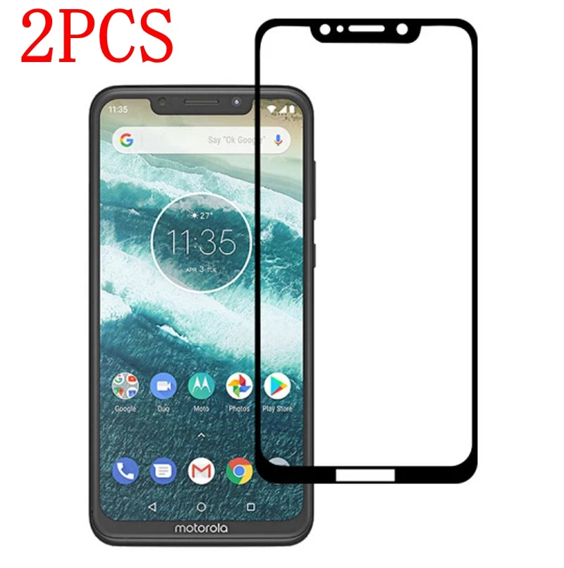 2 шт. полное покрытие закаленное стекло для Motorola One P30 Play Защитная пленка Moto XT1941 1