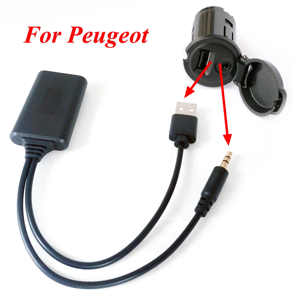 Biurlink 3,5 мм разъем AUX аудио кабель адаптер для peugeot 307 308 407 408 507 для Citroen C2 C5 sega с VDO RD4 CD