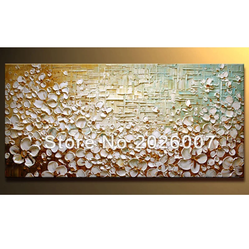 

Handmade Blooming Prairie Original Abstract Modern Contemporary Floral art on canvas by Paula Nizamas Thick Knife Paint Wall