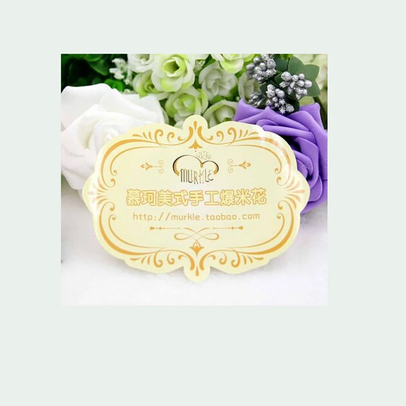 

Glossy laminated roll clear label Personalized logo hot gold stamping sticker for bottles, colorful printed labels