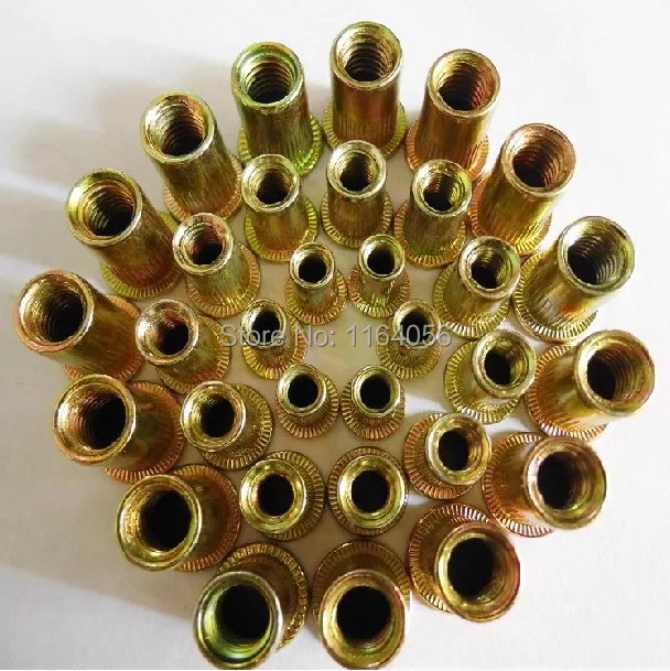 200pcs Metric Steel Flat Head M5 Blind Insert Rivet Nut Rivnut Free Shipping | Обустройство дома