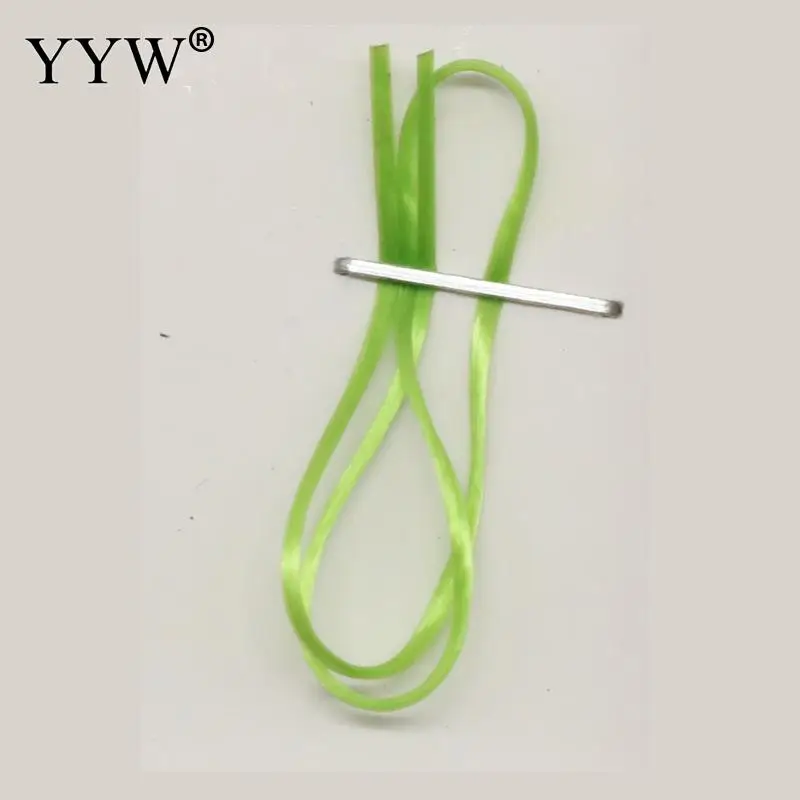 lawn green 50 м/рулон 0,8 мм Хрустальный моток веревки для изготовления ювелирных изделий веревка, браслет, плетеная веревка, 28 цветов DIY Браслеты шнуры - Цвет: lawn green