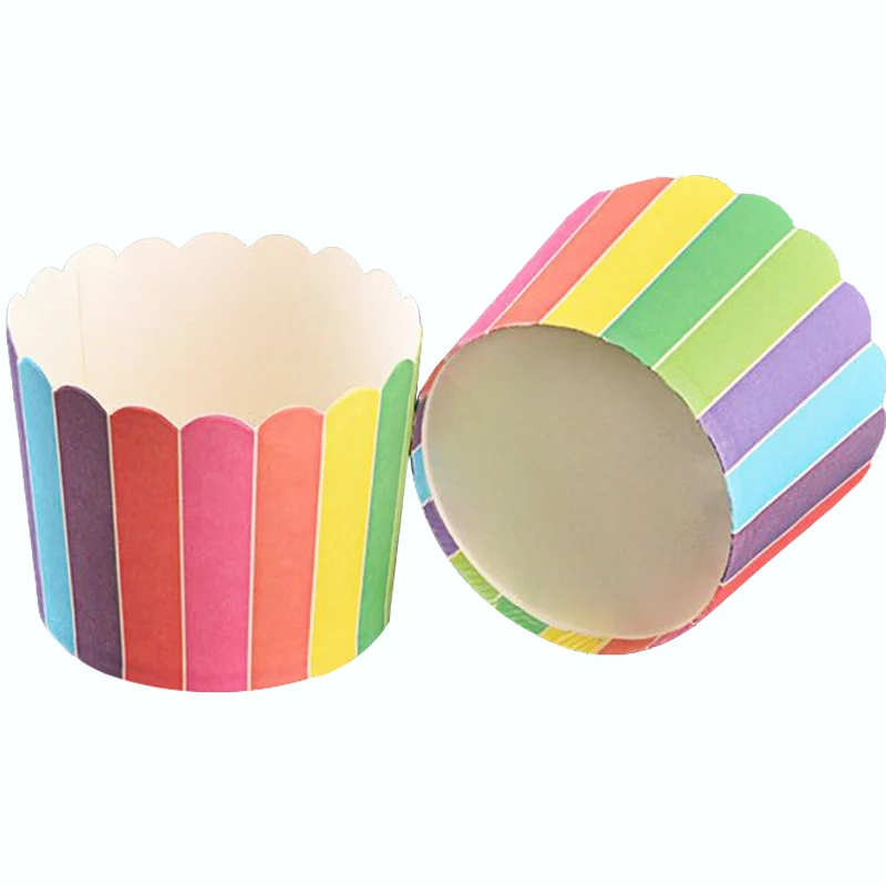 50 шт./пакет цветные полосатые белые точки красные зеленые розовые фиолетовые