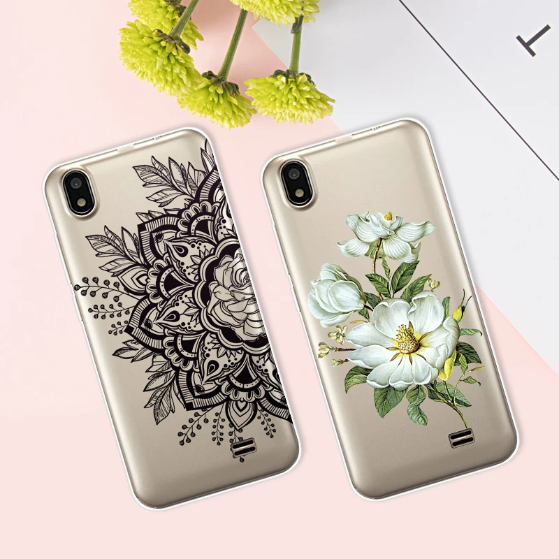 Case For Prestigio Wize Q3 Transparent Printing Drawing Silicone Phone Cases Cover PSP3471 Duo 4.95 Inch |