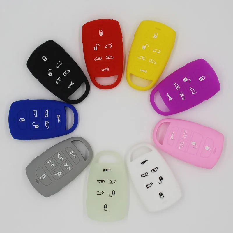 9 Цвета силиконовой резины автомобиль ключ чехол держатель мешка Shell кожи для hyundai