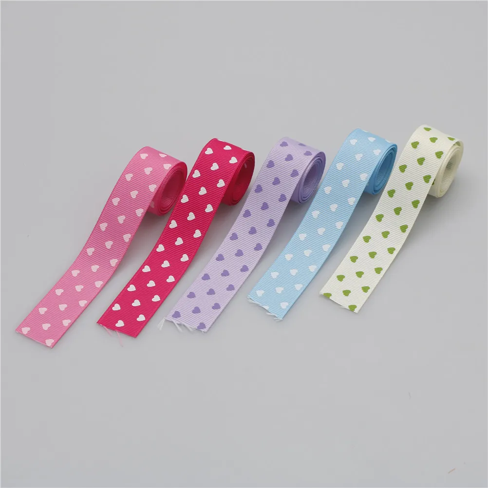 Один DIY шитье украшение для вечеринки любовь сердце Grosgrain ленты обертывание волос