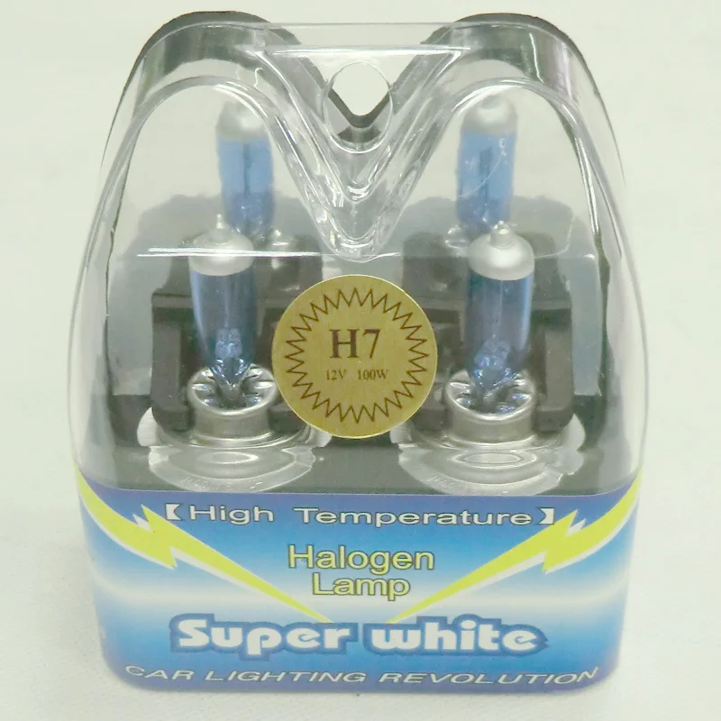 2x H7 DC12V 100 Вт 6000 К галогенный ксеноновый белый автомобильный светильник источник