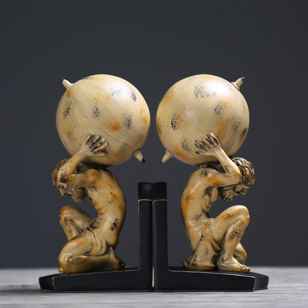 

1 PCS American modern Hercules books rely on books to stand in the way of books creative study office (Without books) LU622525