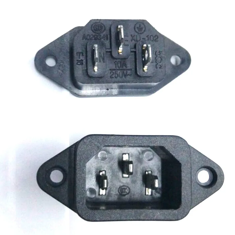 3 шт. P IEC 320 C14 штекер панели питания входные гнезда разъемы AC 250V 10A|c14 male plug|iec c14iec |