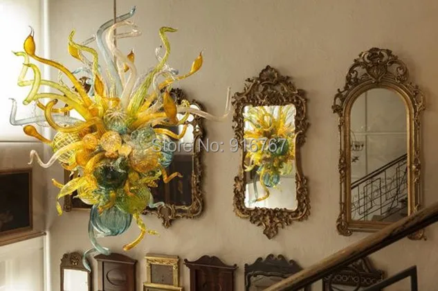 

Free Shipping Competitive Price European Style Hand Blown Glass Chandeliers
