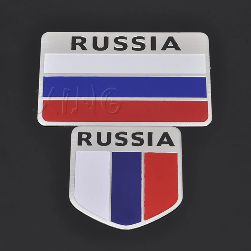 Наклейка для автомобиля с российским флагом Эмблема BMW Audi VW Ford Nissan Toyota Kia Lada Honda