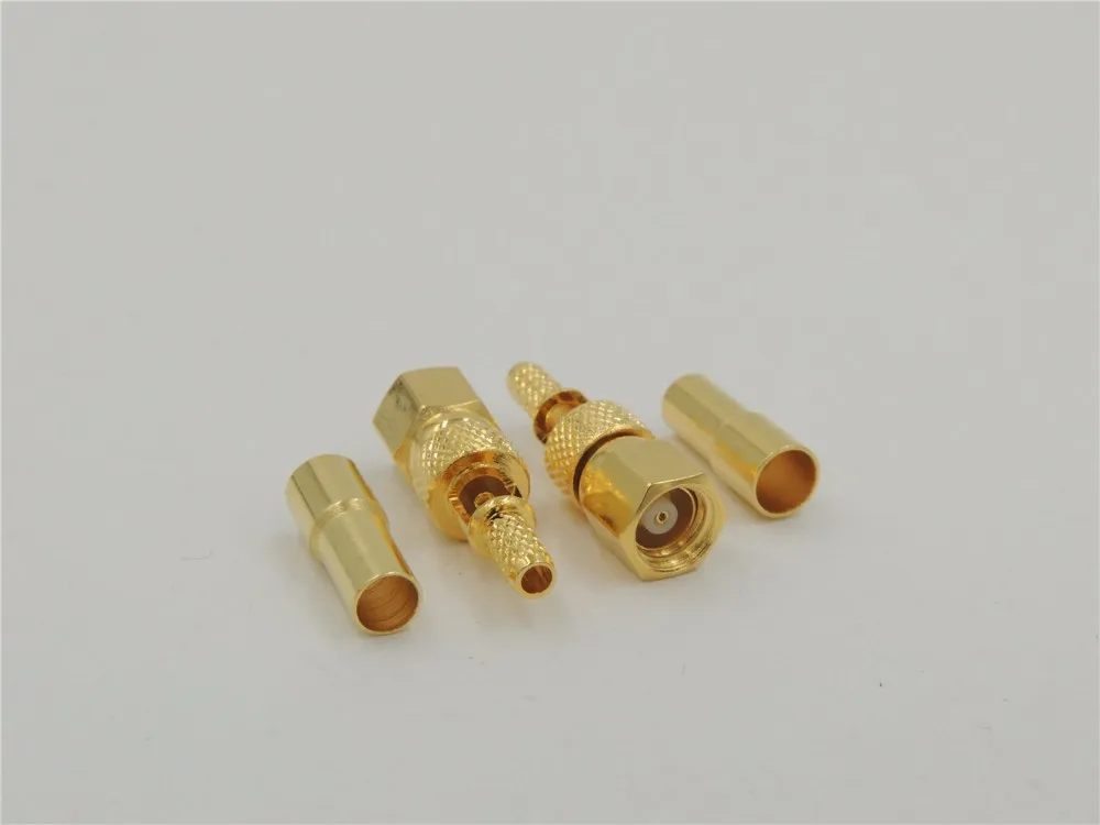 Прямой обжимной Соединитель с гнездовым разъемом SMC для кабельного адаптера RG174