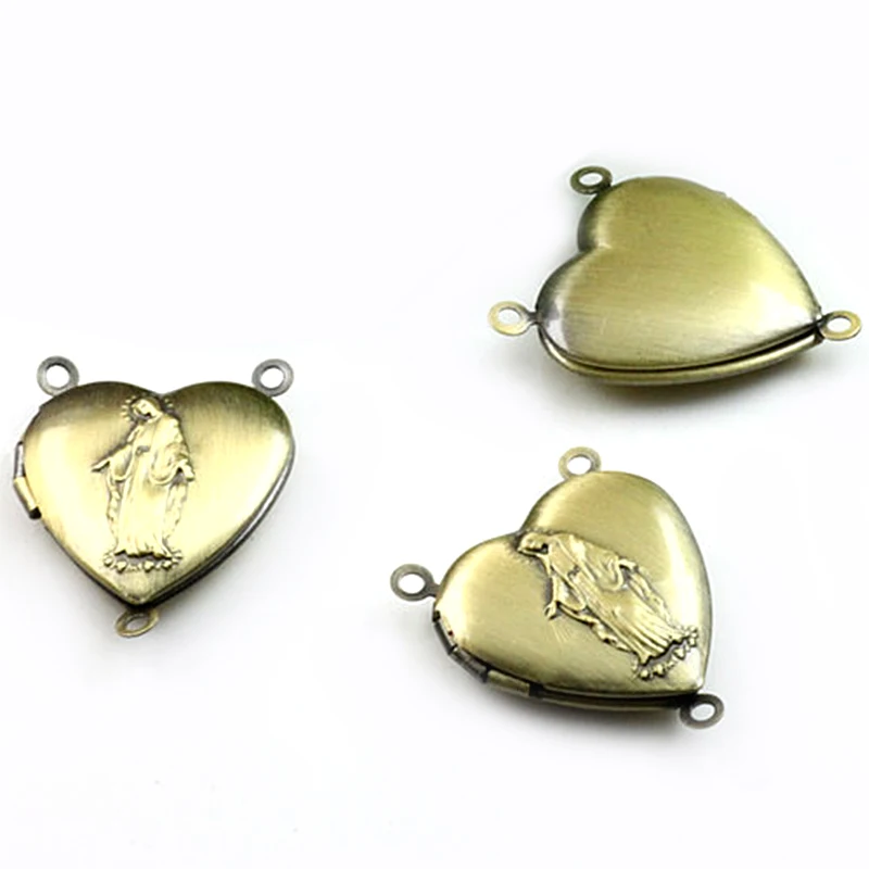 2 шт. медальон в форме сердца из античной бронзы 20 мм|necklace findings|diy jewelry accessoriesjewelry