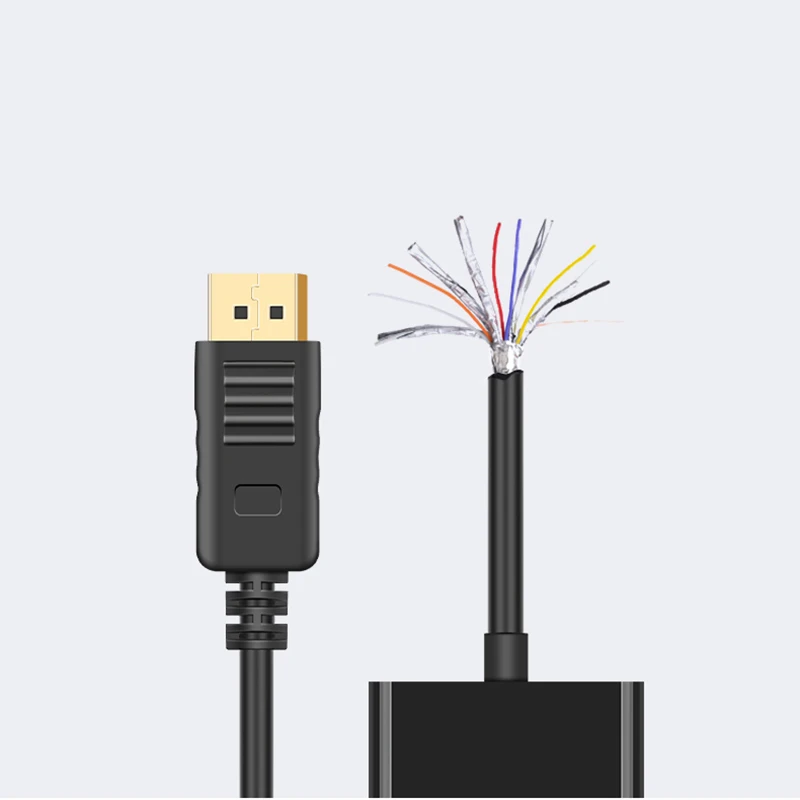 DisplayPort для VGA кабель DP Дисплей адаптера порта 1080 P цифровой аудио переходник