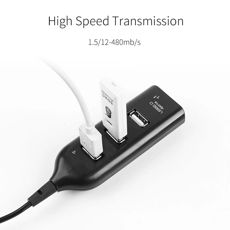Rosinop высокоскоростной Мульти USB 2 0 концентратор 4 порта удлинитель мини хаб