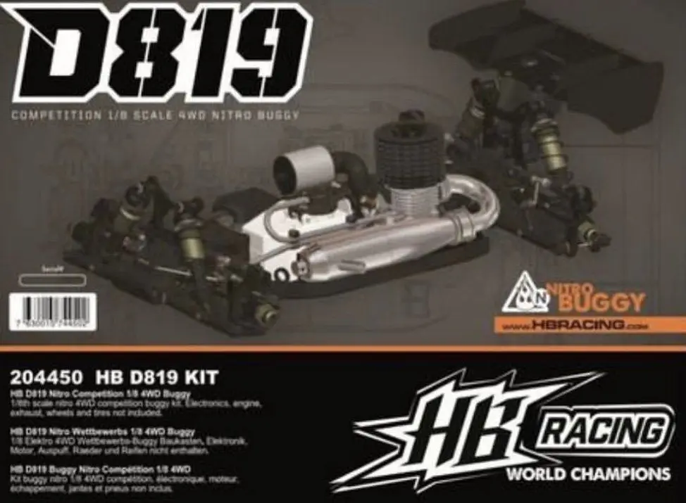 HB RACING D819 1/8 внедорожный набор Nitro Buggy | Игрушки и хобби