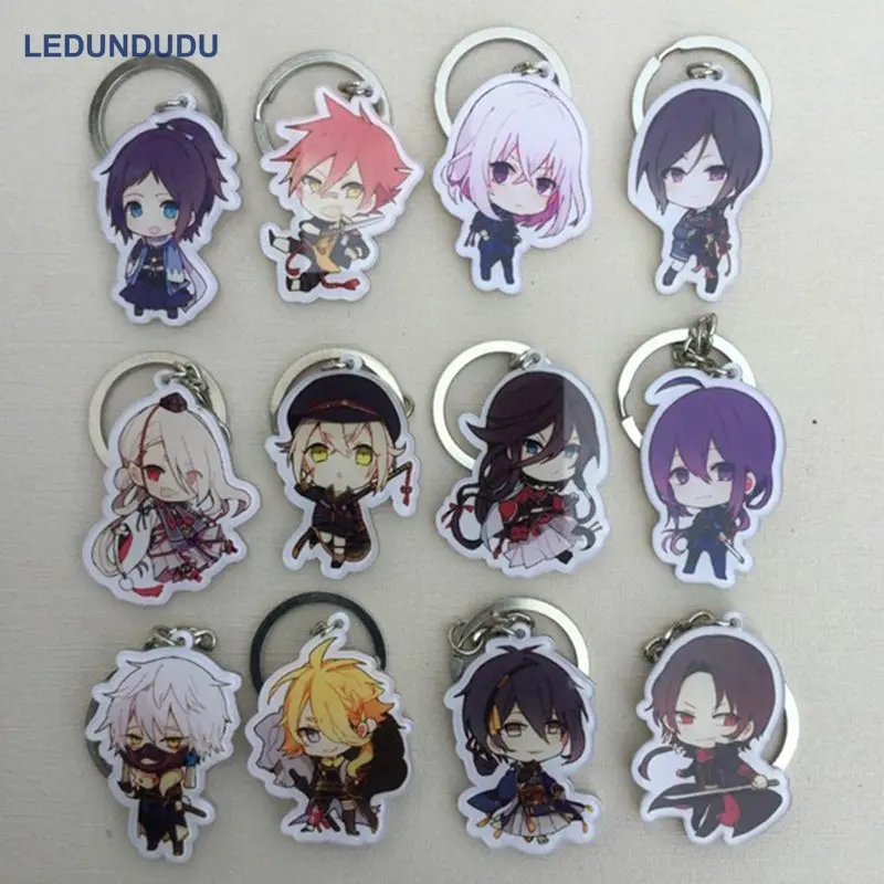 Брелок для ключей с подвеской из игры Touken Ranbu Mikazuki Munechika набор аксессуаров косплея