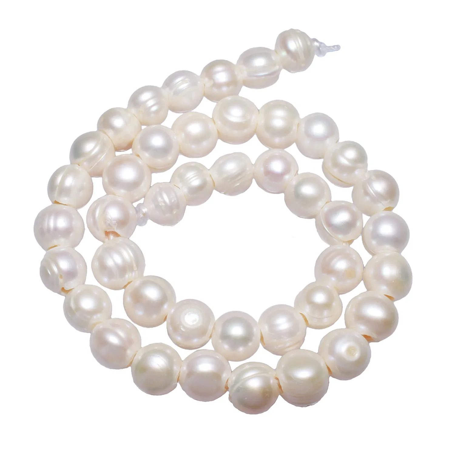 

Cultured Potato Freshwater Pearl Beads Natural White 10-11mm Sold By Strand