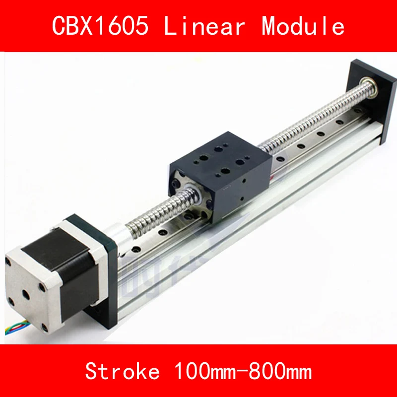 

linear guide module Table rail with motor and ball screw and ball screw Stroke 100-800mm for CNC 3d printer robotic arm kit